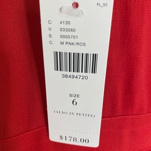 NWT Anthropologie HD in Paris Marina‎ Chiffon Dress size 6 - Picture 4 of 6